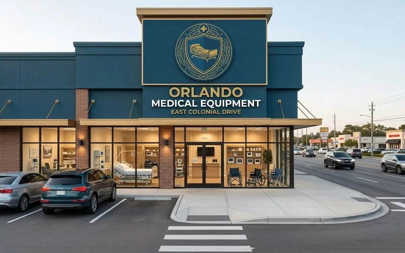 Orlando Home Hospital Beds showroom exterior on East Colonial Drive
