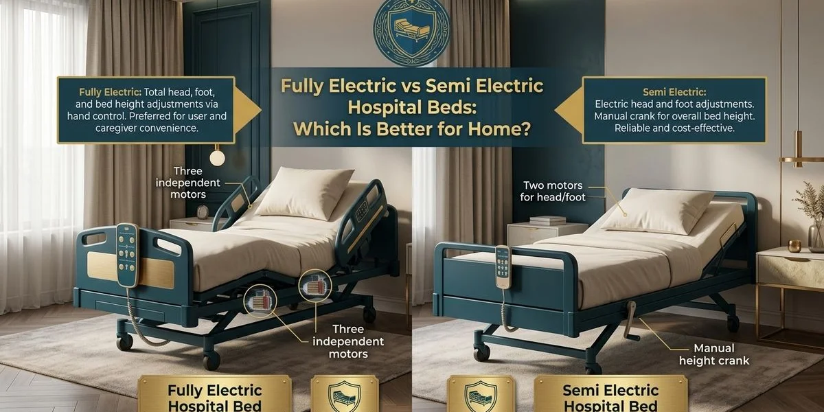 Fully-Electric vs Semi-Electric Hospital Beds: Which Is Better for Home Use?